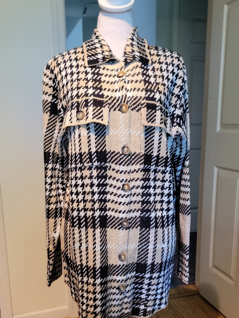Derek Heart Button Up Cardigan